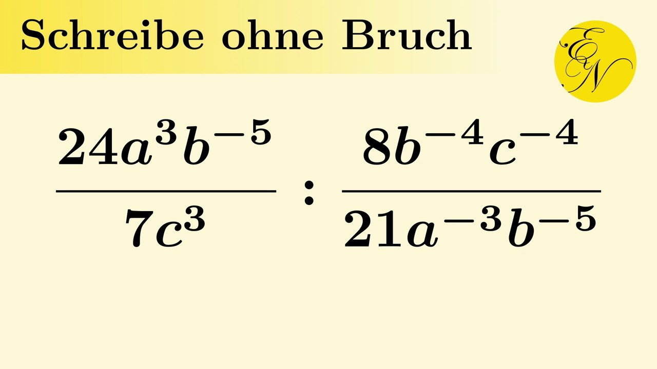 Kehrwert einer Potenz