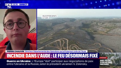 Feu fixé dans l'Aude: "Dans nos centres, il y a environ une centaine de personnes sinistrées", indique Pierre Chauvin, directeur Départemental des Opérations de la Protection civile de l'Aude