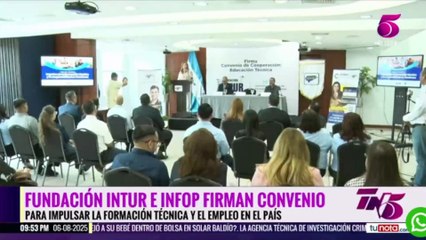 Fundación INTUR e INFOP firman convenio para impulsar la formación técnica y el empleo del país