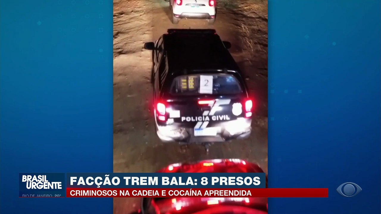 Facção “Trem Bala”: 8 presos e cocaína apreendida