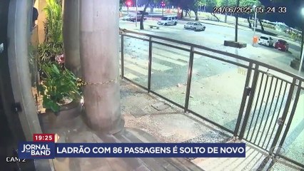 Ladrão com 86 passagens pela polícia é solto de novo