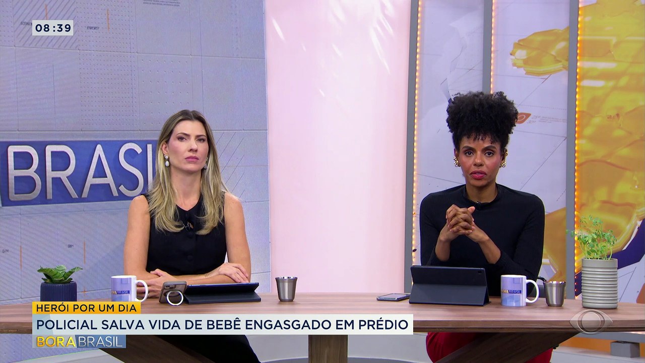 Policial salva a vida de bebê engasgado em prédio