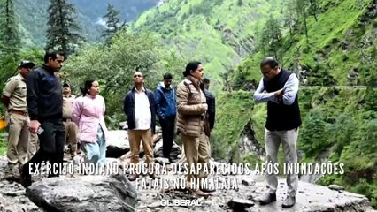 Exército indiano procura desaparecidos após inundações fatais no Himalaia