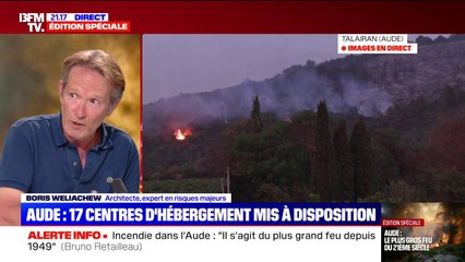 Incendie dans l'Aude: "Un événement inédit oui, mais pas imprévisible", estime Boris Weliachew, architecte et expert en risques majeurs