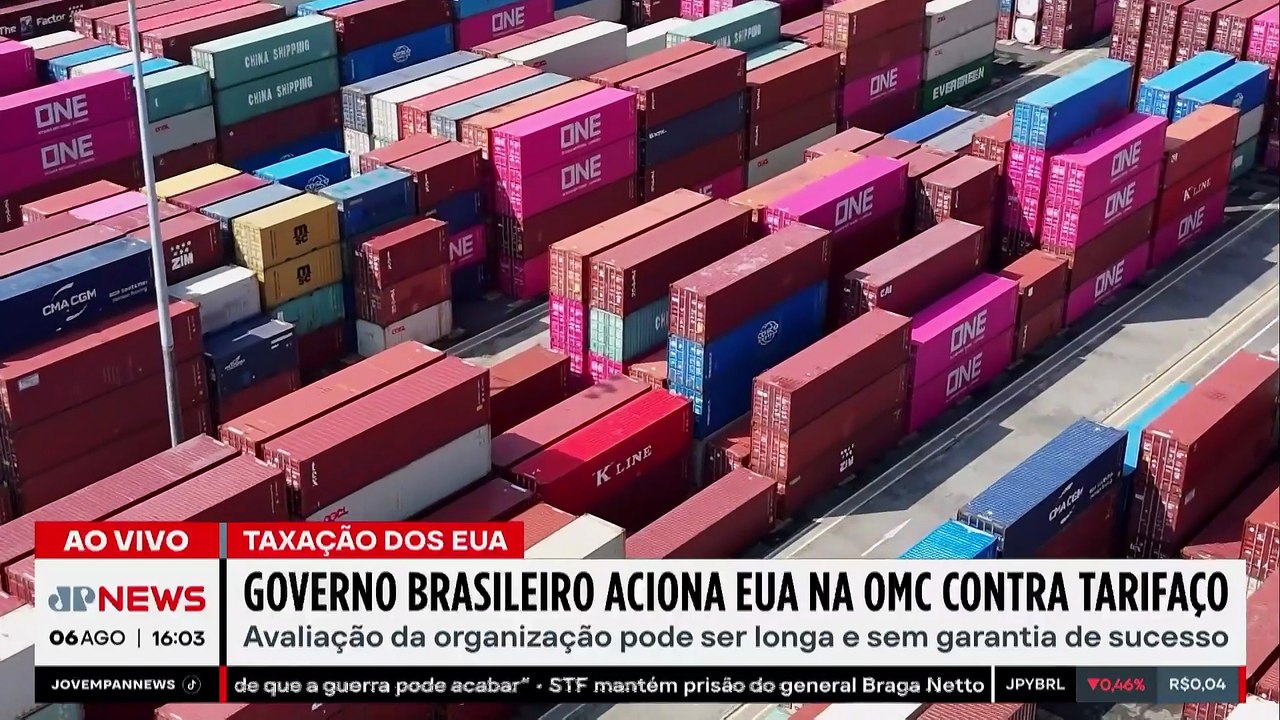 CRISE DEVE PIORAR? Governo brasileiro aciona OMC contra tarifaço dos EUA
