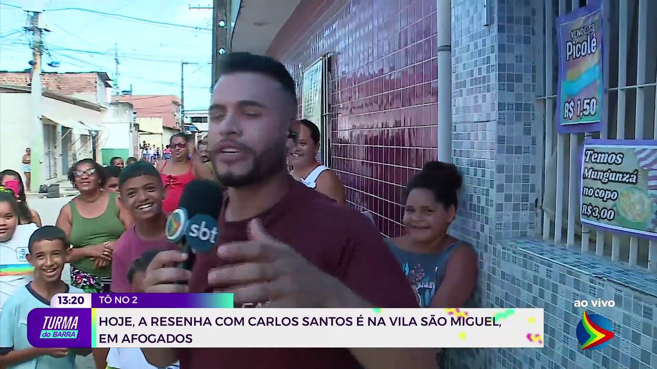 Carlos Santos ao vivo em Afogado City: vibração, jogos e doces da casa de Suzana Santos
