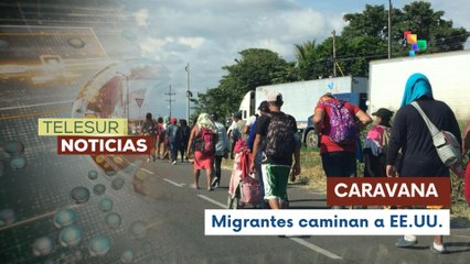 Miles de migrantes parten de México en una caravana rumbo a EE.UU.