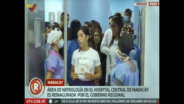 Entregan rehabilitado el área de nefrología del Hospital Central de Maracay