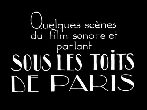 Sous les toits de Paris (1930)