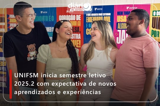 UNIFSM inicia semestre letivo 2025.2 com expectativa de novos aprendizados e experiências