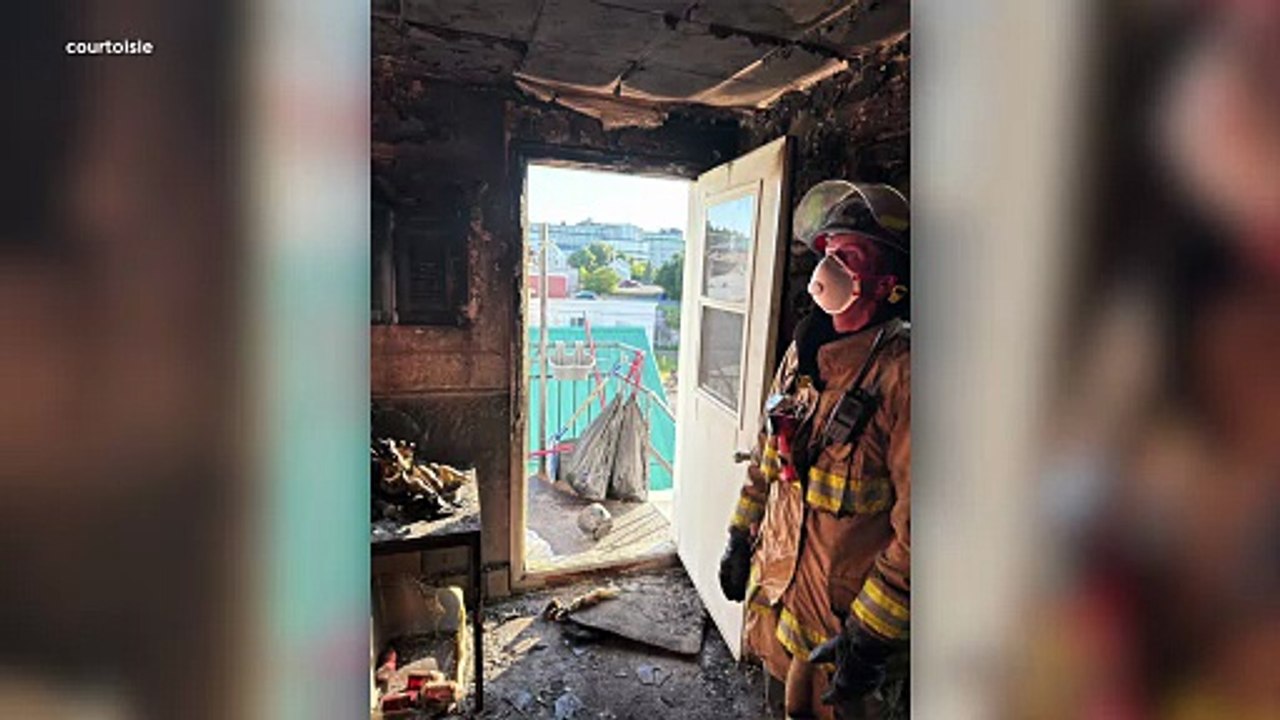 Feu de cuisson: un immeuble à logements endommagés par les flammes