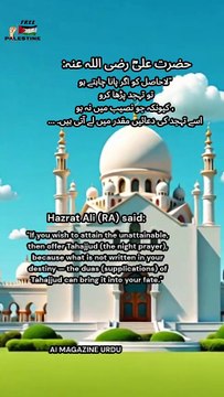 Hazrat Ali (RA) said_ - Tahajjud: The Prayer That Changes Destiny | ت#Tahajjud #IslamicReminder #HazratAliQuotes #PowerOfDua #ChangeYourDestiny #NightPrayer #IslamicShorts #Faith #Spirituality #IslamicWisdom #MuslimMotivatioہجد کی وہ دعا جو تقدیر بدل دے