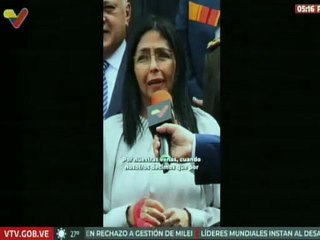 Vicepresidenta Delcy Rodríguez celebra el Bicentenario de la Independencia de Bolivia