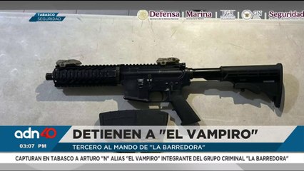 Detienen a Arturo “N”, alias “El Vampiro”, integrante del grupo delictivo “La Barredora”