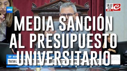 Se aprobó en Diputados la media sanción al presupuesto universitario