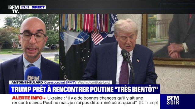 Guerre en Ukraine: Donald Trump se dit prêt à rencontrer Vladimir Poutine très bientôt