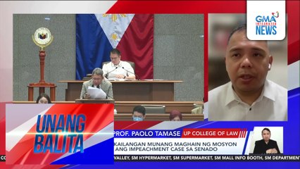 Panayam kay Asst. Prof. Paolo Tamase, UP College of Law | Unang Balita