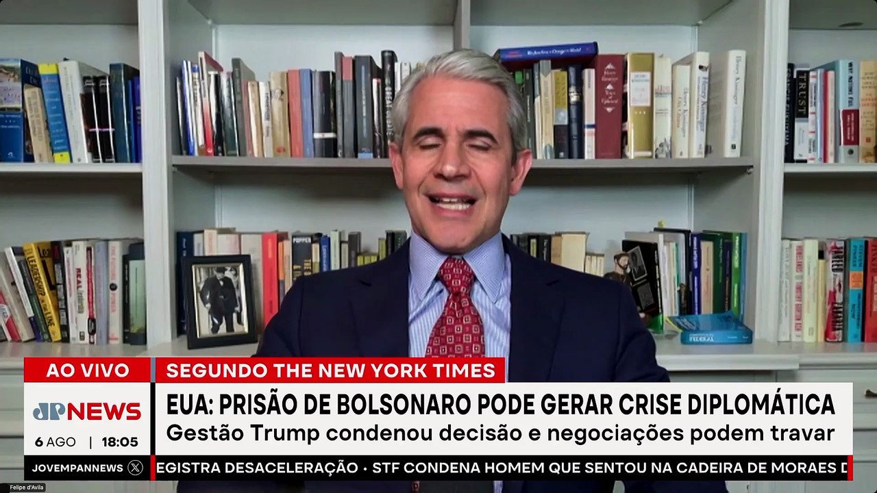 PRISÃO DE BOLSONARO REPERCUTE NOS EUA / LULA LIGARÁ A TRUMP? | OS PINGOS NOS IS - 06/08/2025