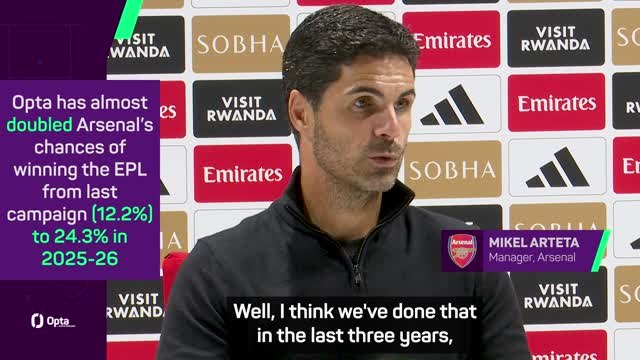 'We know the next step' - Arteta on Arsenal's Premier League title hunt