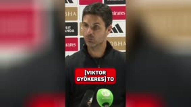 Arteta '100 per cent' sure Gyokeres will be Premier League ready