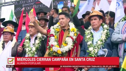 Alianza Popular cerrará campaña en Santa Cruz el miércoles 13, según vocero