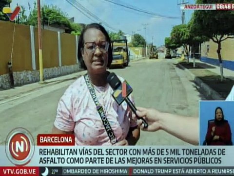 Anzoátegui | Más de 5 mil toneladas de asfalto son colocados en las vías de Barcelona