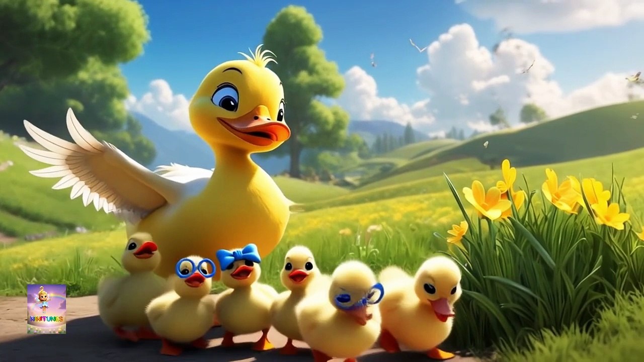 Five Little Ducks | Animated Nursery Rhyme in 3D Pixar Style