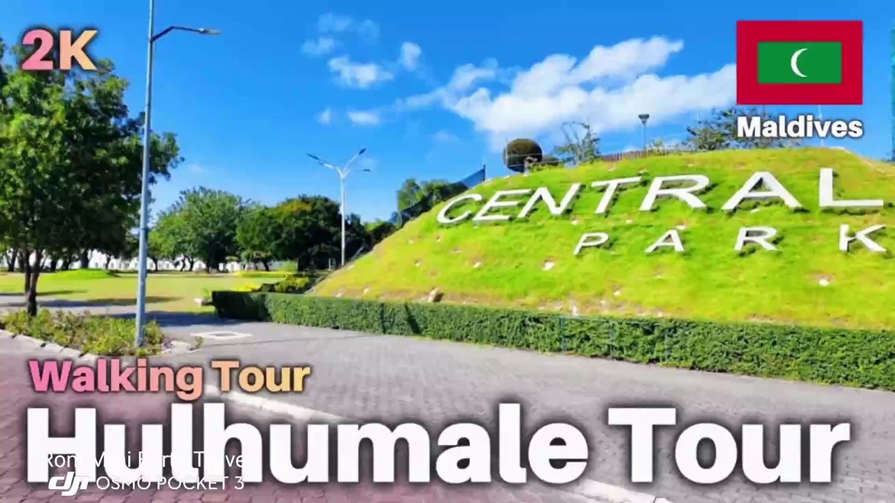 Central Park Hulhumalé - Artificial Park On Artificial Island - DJI Pocket 3 Vlog মালদ্বীপ ভ্রমণ