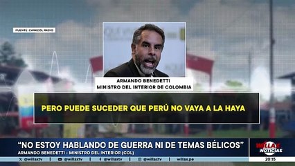 MINISTRO DEL INTERIOR (COL): "NO ESTOY HABLANDO DE GUERRA NI DE TEMAS BÉLICOS" | Willax