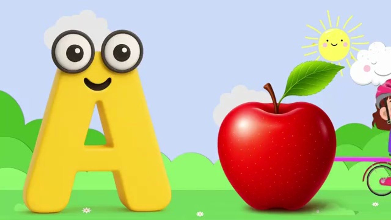 Alphabet Phonics Song – A for Apple | TWO Words per Letter with Sounds for Babies