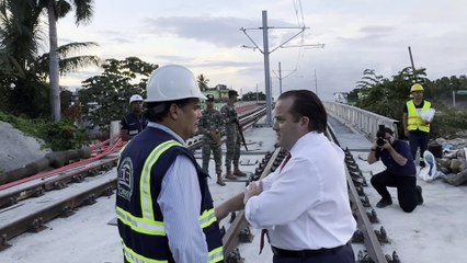 Ministro José Ignacio Paliza supervisa pruebas dinámicas en la Línea 2C del Metro de Santo Domingo