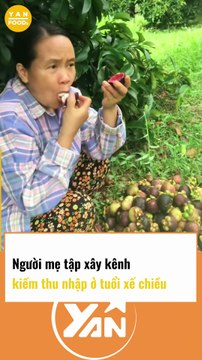 NGƯỜI MẸ TẬP XÂY KÊNH MƯU SINH TUỔI XẾ CHIỀU