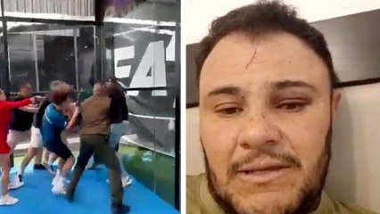 Lord Padel: Momento en el que un hombre golpea a instructor; es buscado por tentativa de homicidio