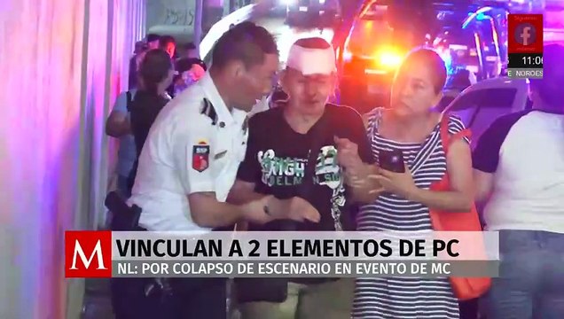 Procesan a dos elementos de PC de Nuevo León por caída de escenario en mitin de Movimiento Ciudadano