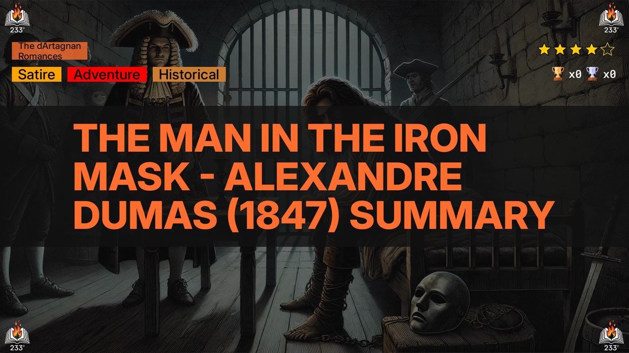 The Man in the Iron Mask - Alexandre Dumas (1847) Summary (The dArtagnan Romances - 6)