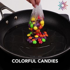 Making irresistibly delicious rainbow popcorn! 🌈🍿