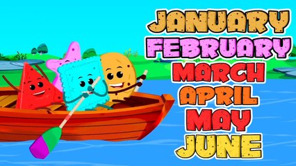 🎵 Months of the Year Song | Learn All 12 Months | Zebra Nursery Rhymes for Kids