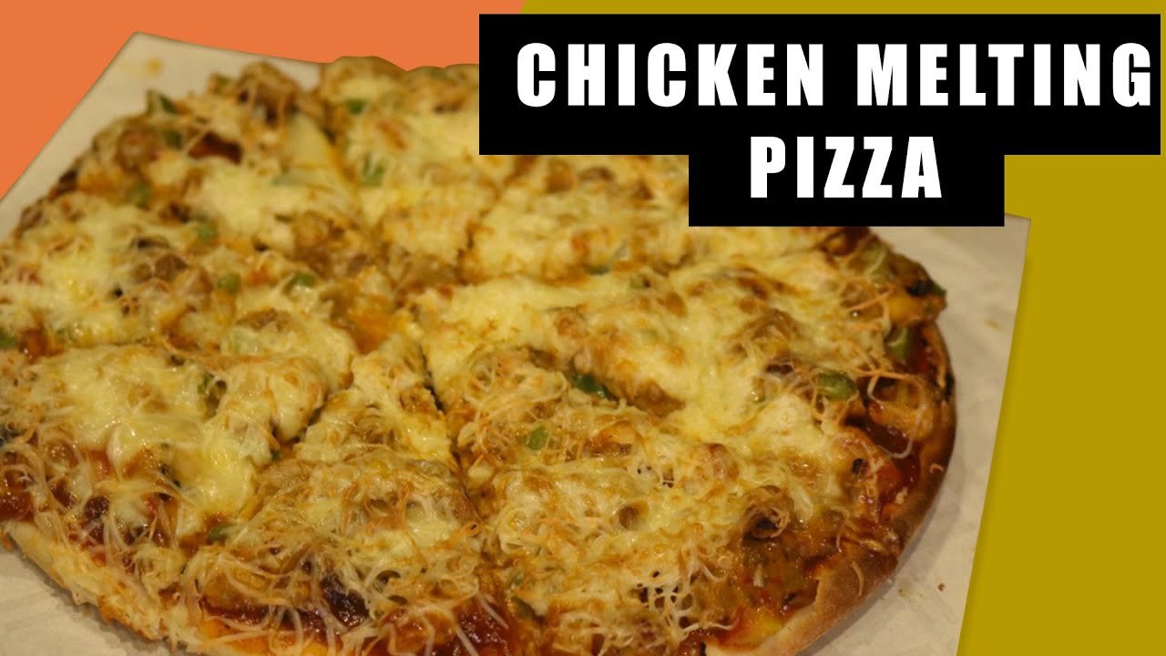 How To Make Chicken Pizza At Home | Delicious Cheese Burst Pizza Recipe | Quick & Easy