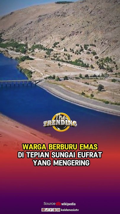 Warga Berburu Emas di Tepian Sungai Eufrat yang Mengering