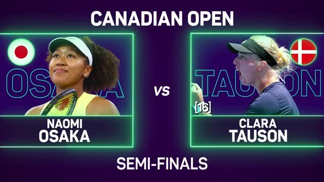 Osaka beats Tauson to reach Montreal final