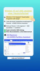 Windows 10 auf SSD übertragen – So geht’s schnell und sicher mit AOMEI! 🚀