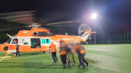 축구 중 심정지 20대, 소방 헬기로 이송 / YTN