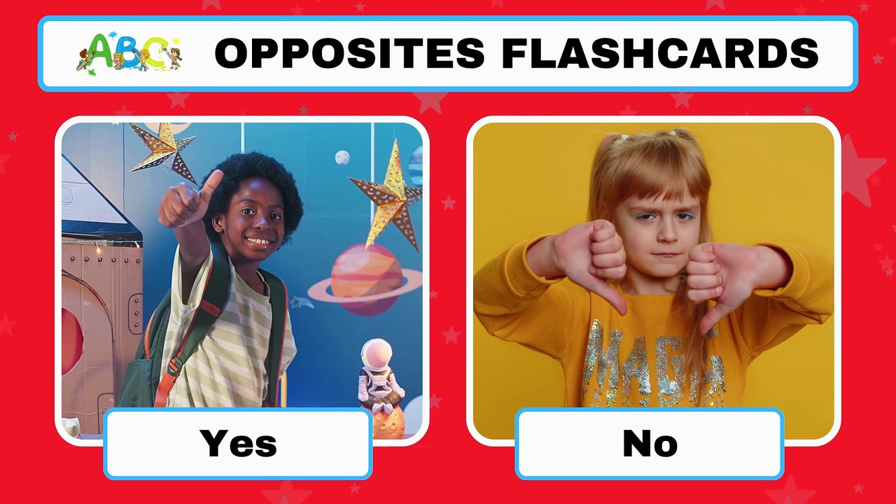 Opposite Words for Kids | Learning Opposites for Toddlers and Preschoolers | Opposites Flashcards
