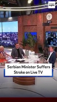 Serbian Minister Suffers Stroke On Live TV