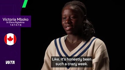 Mboko lost for words after 'crazy week'