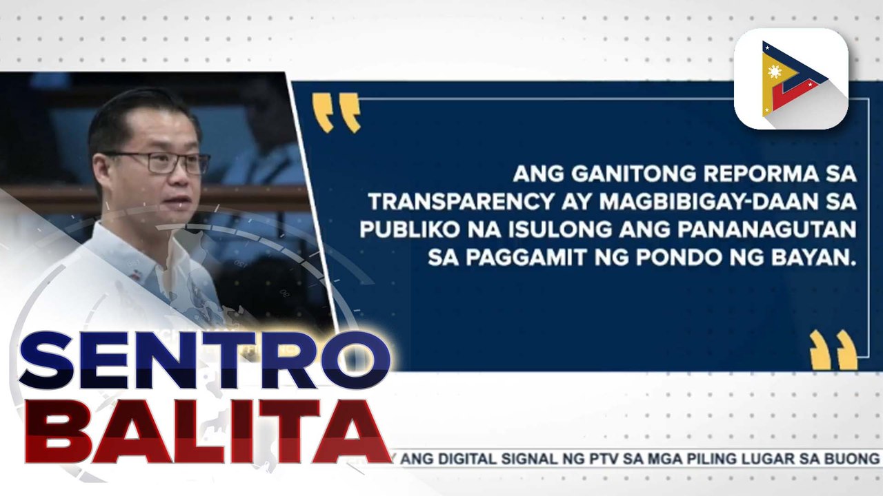 Resolusyon na layong gawing transparent ang proseso nang pagbusisi sa proposed 2026 nat'l budget, suportado ng mga senador | ulat ni Daniel Manalastas