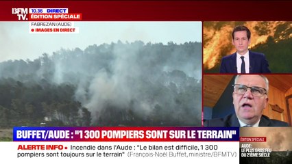 Incendie dans l’Aude: “L’origine du foyer d’incendie a été déterminée”, affirme François-Noël Buffet, ministre délégué auprès du ministre de l'Intérieur
