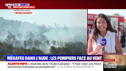 Incendie dans l'Aude: les pompiers redoutent une reprise du vent