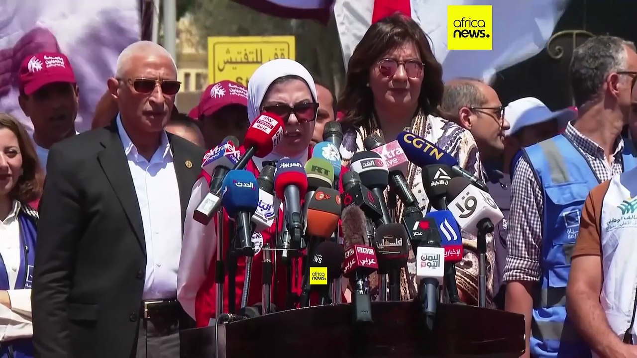 Egypt says 800 aid trucks sent for Gaza as more await clearance