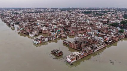 UP-बिहार से आईं बाढ़ के कहर की तस्वीरें, देखें रिपोर्ट